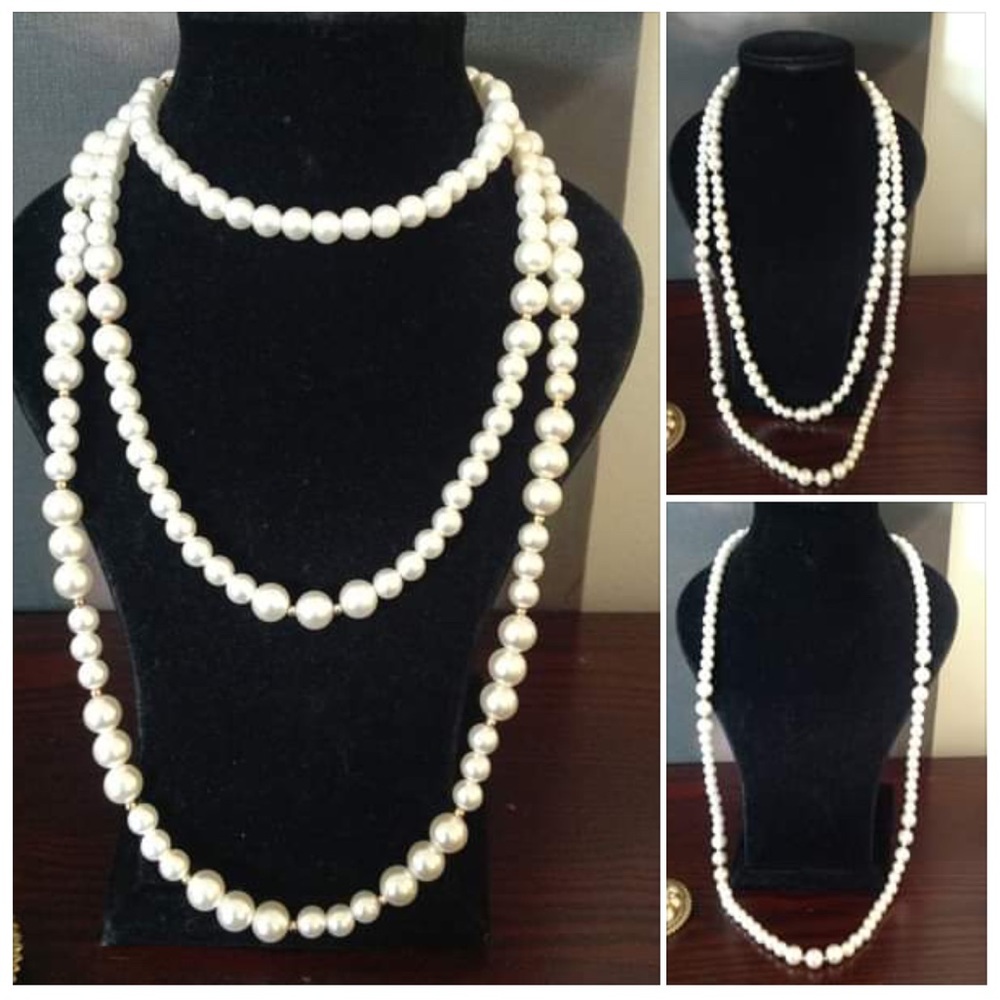 5/$20 PEARL STYLE NECKLACE SET(2)